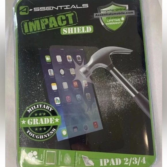 Essentials Impact Shield screen protector for iPad 2/3/4 - Picture 1 of 2